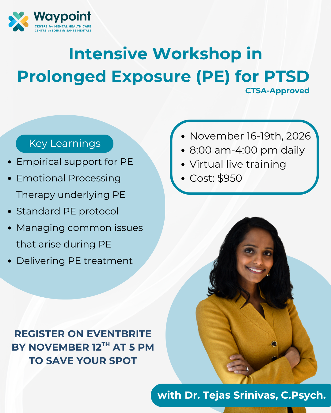 Prolonged Exposure (PE) Intensive Training (CTSA-approved)